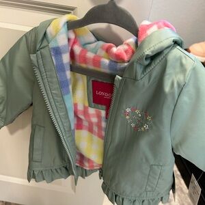 London Fog rain jacket for girls 3-6 months